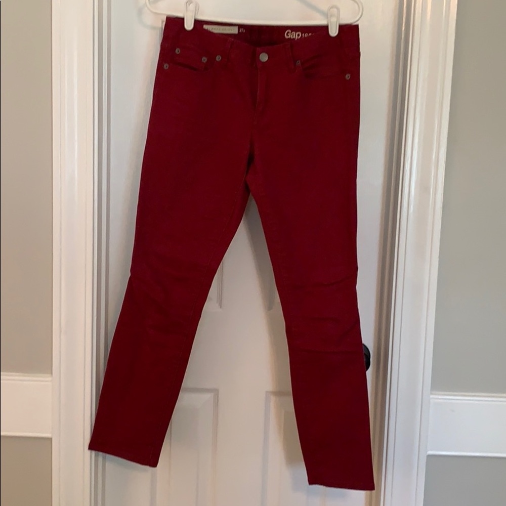 Maroon Gap Jeans (Skinny)
